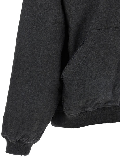 Sudadera de algodón gris Balenciaga