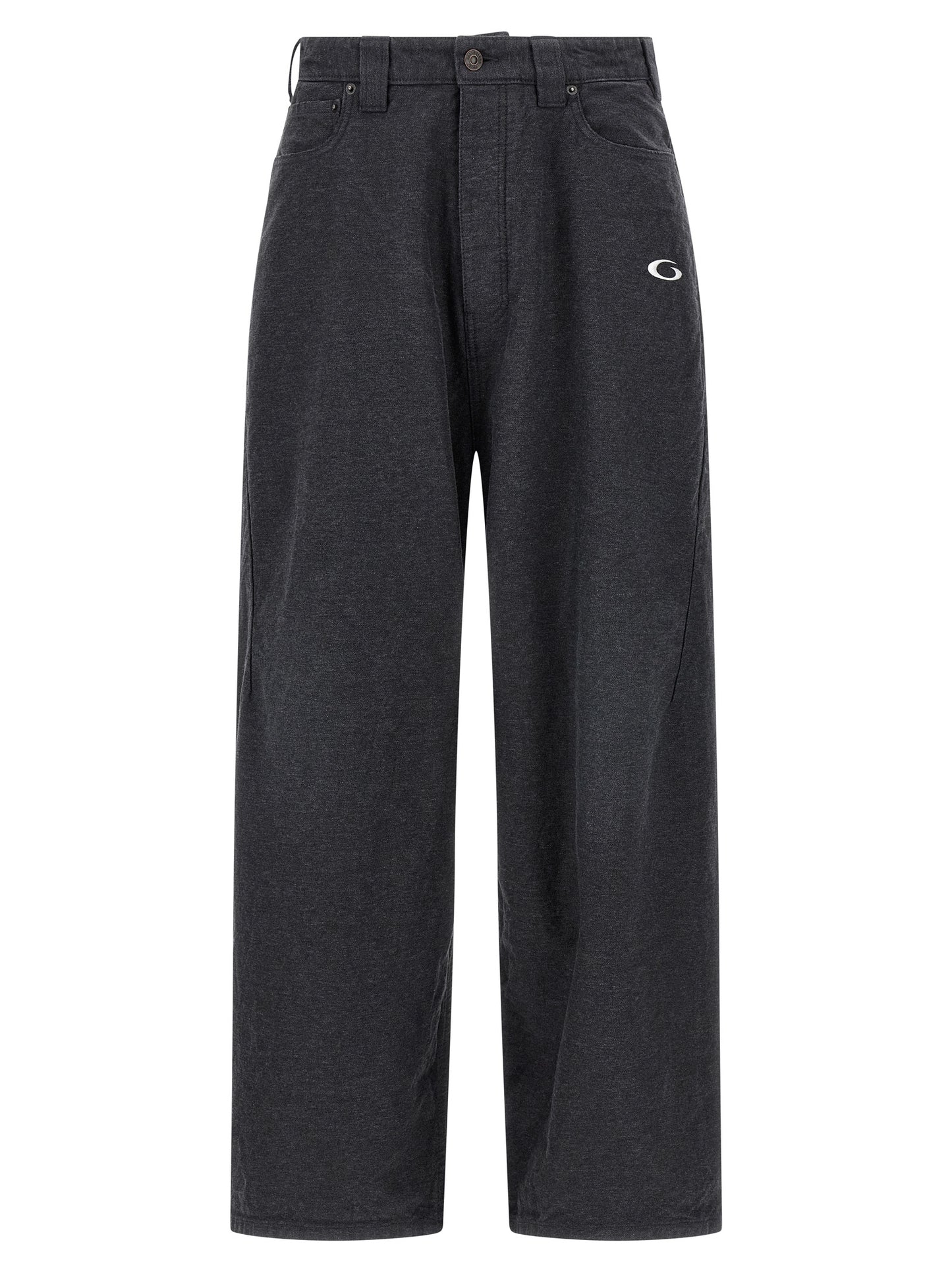 Pantalones casuales de algodón gris Balenciaga
