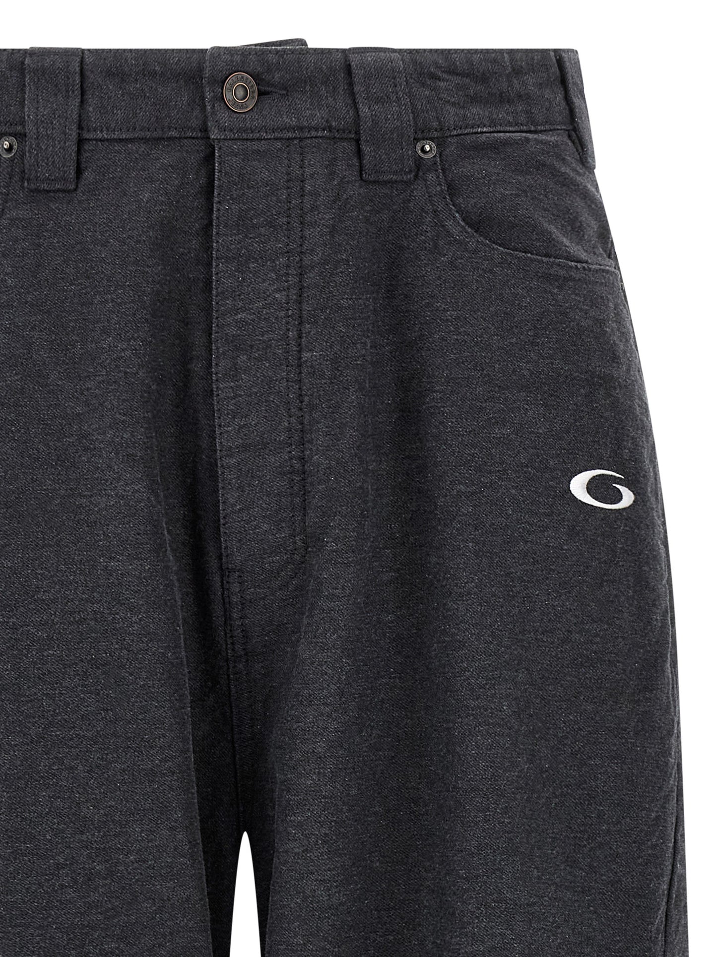 Pantalones casuales de algodón gris Balenciaga