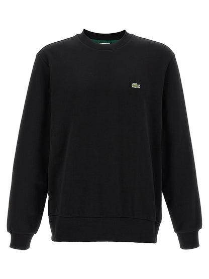 Sweat-shirt Lacoste en coton noir résistant et doux