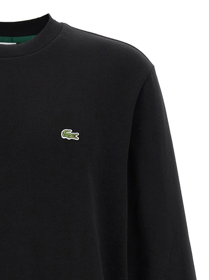 Sweat-shirt Lacoste en coton noir résistant et doux