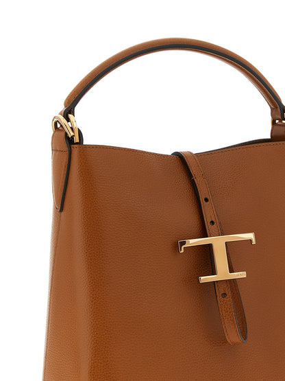 Bolso de mano Tod's de piel de becerro marrón