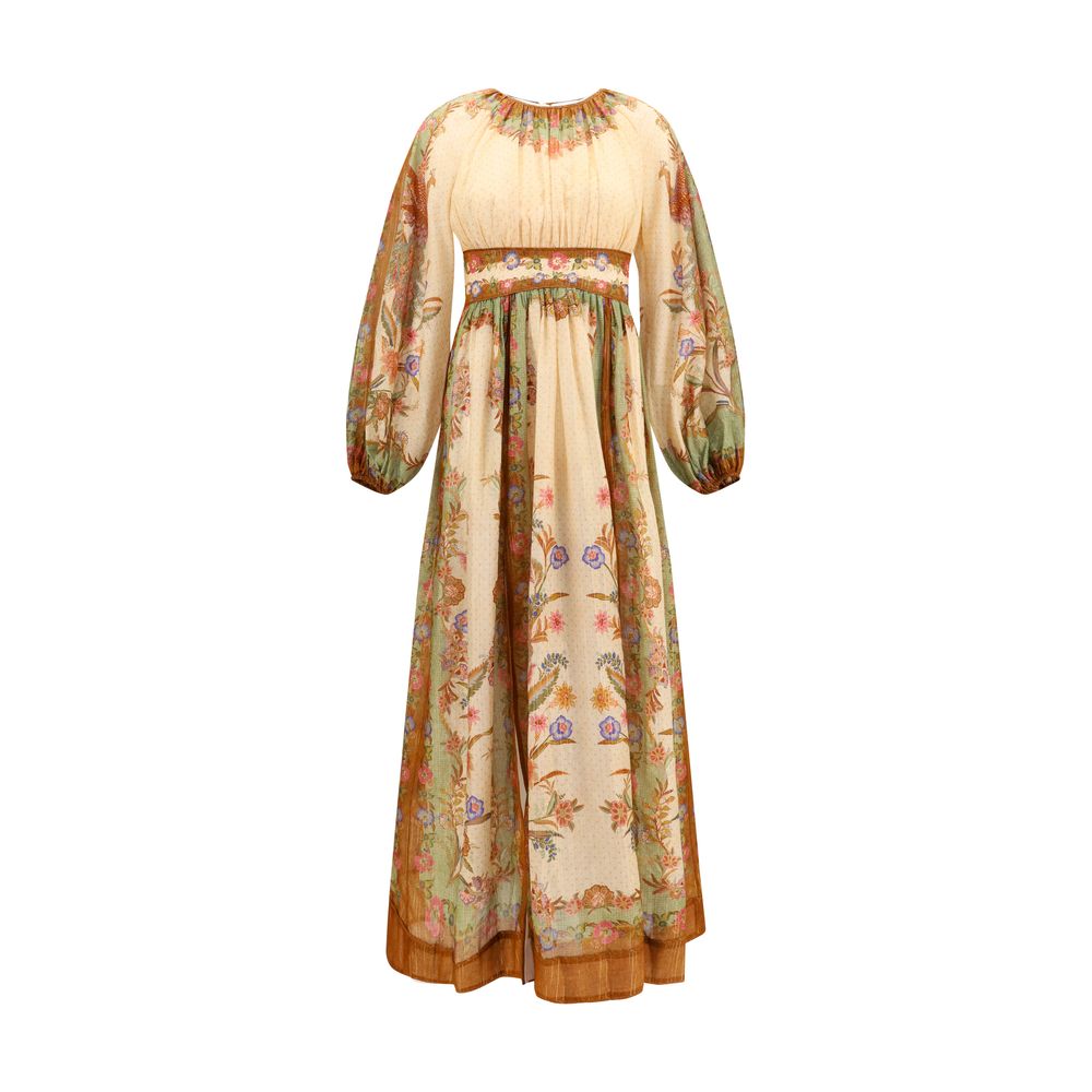 Vestido informal de algodón multicolor Zimmermann