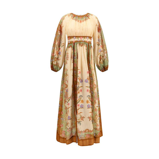 Vestido informal de algodón multicolor Zimmermann