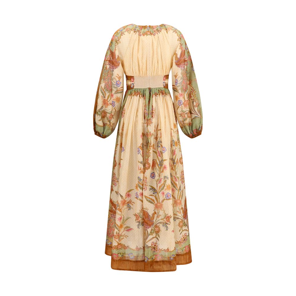 Vestido informal de algodón multicolor Zimmermann