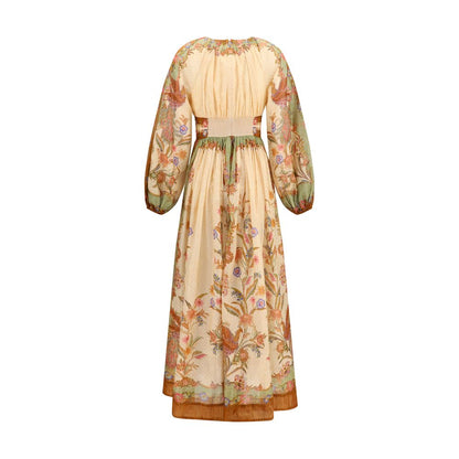 Vestido informal de algodón multicolor Zimmermann