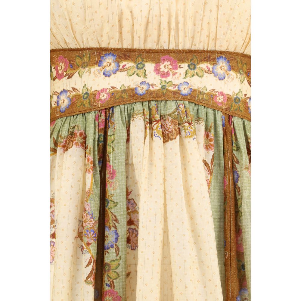 Vestido informal de algodón multicolor Zimmermann