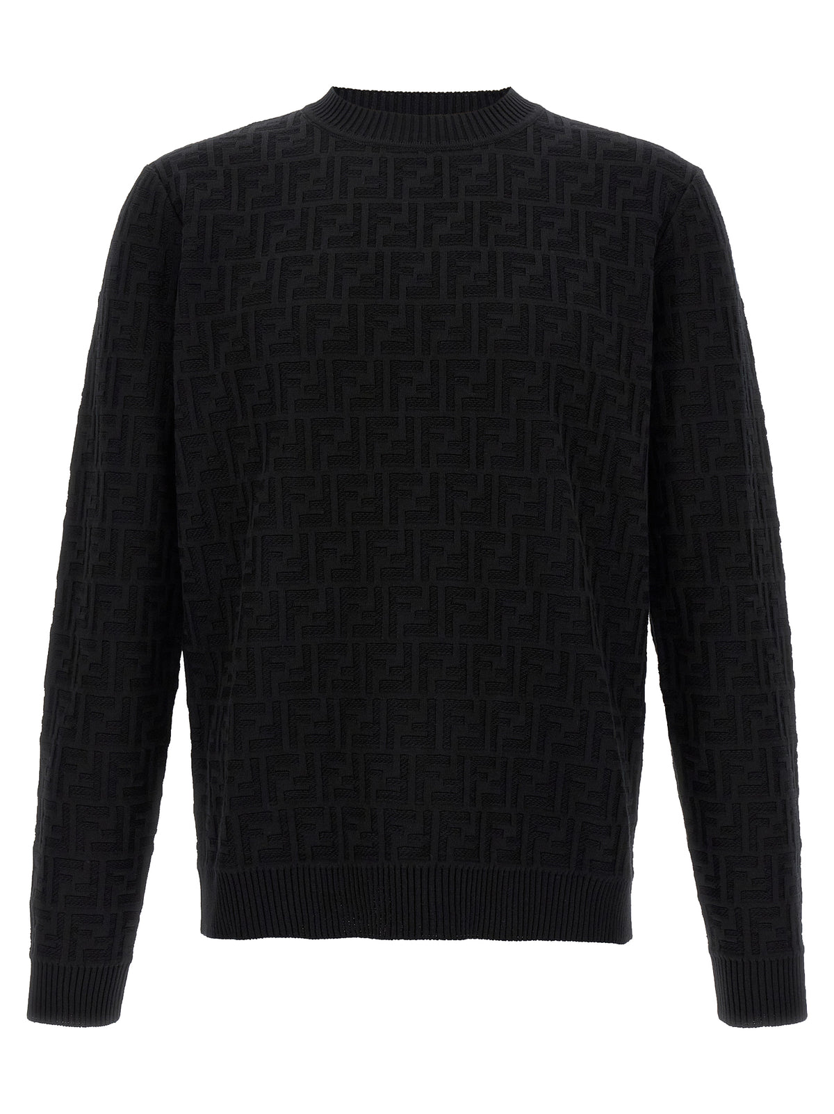 Cardigan Fendi en Coton Noir Coupe Ajustée Quotidien