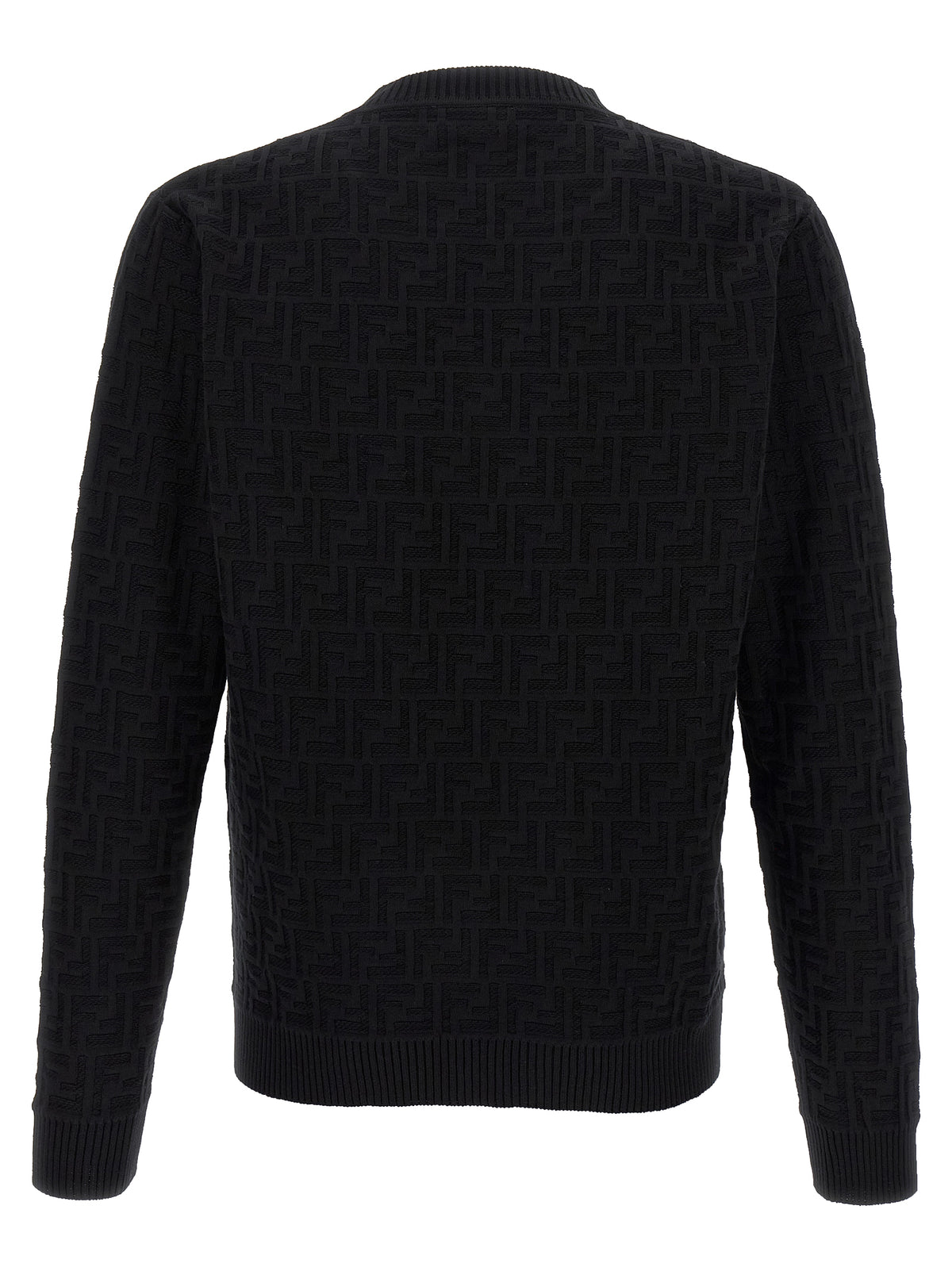 Cardigan Fendi en Coton Noir Coupe Ajustée Quotidien
