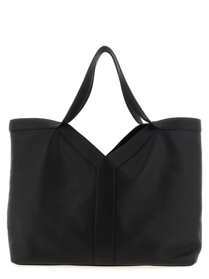 Bolso tote Saint Laurent de piel de becerro negra
