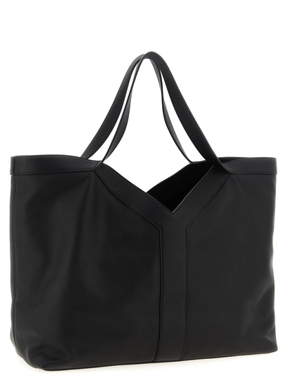 Bolso tote Saint Laurent de piel de becerro negra