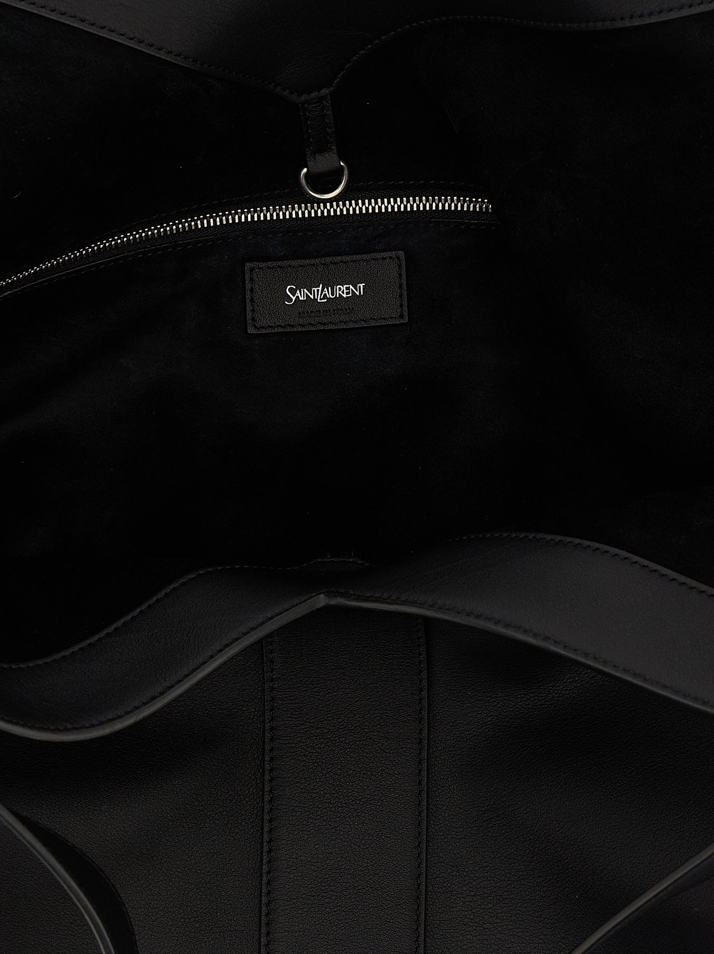 Bolso tote Saint Laurent de piel de becerro negra