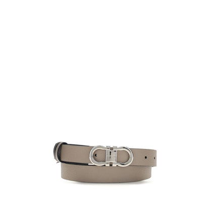 Cinturón normal Ferragamo de piel de becerro gris Bos Taurus