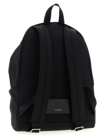 Mochila Saint Laurent Elaborada En Poliamida Negra