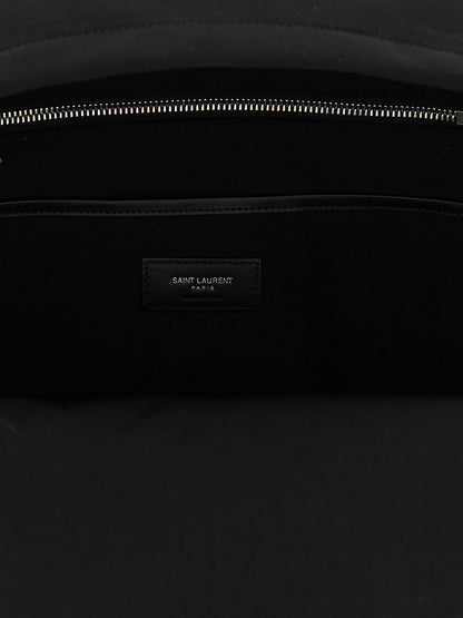 Mochila Saint Laurent Elaborada En Poliamida Negra