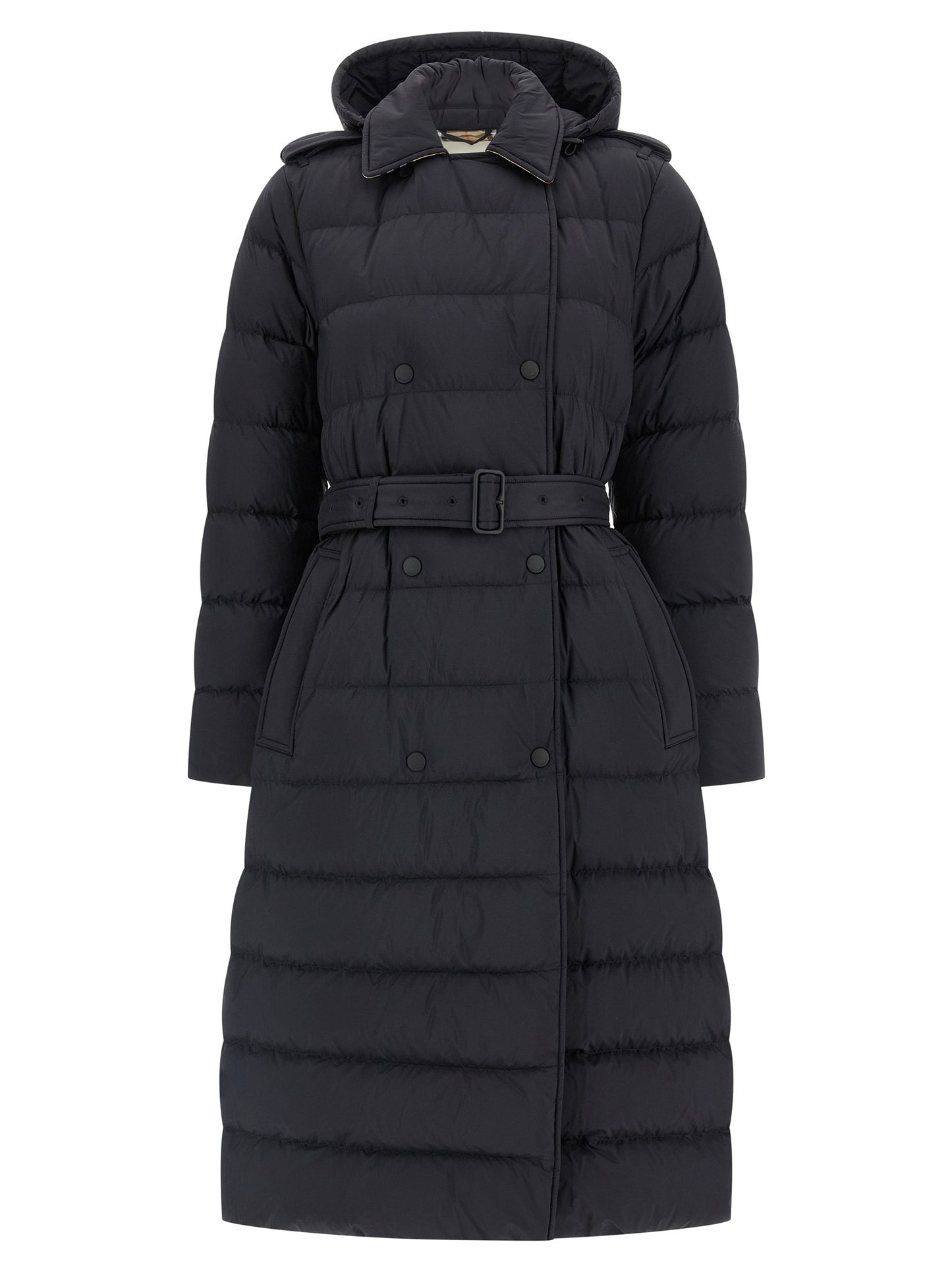 Burberry Manteau Noir en Polyamide - Isolation Thermique Efficace