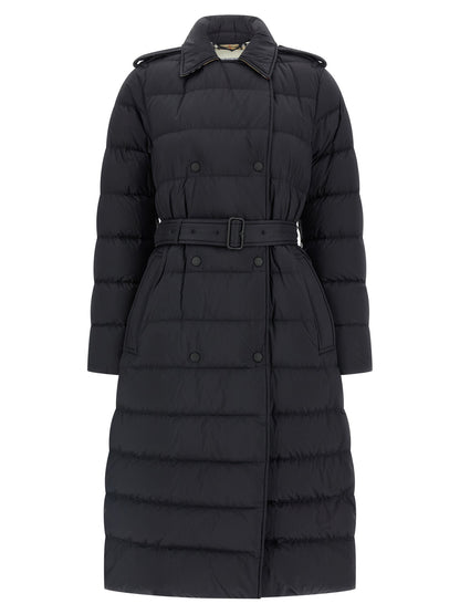 Burberry Manteau Noir en Polyamide - Isolation Thermique Efficace