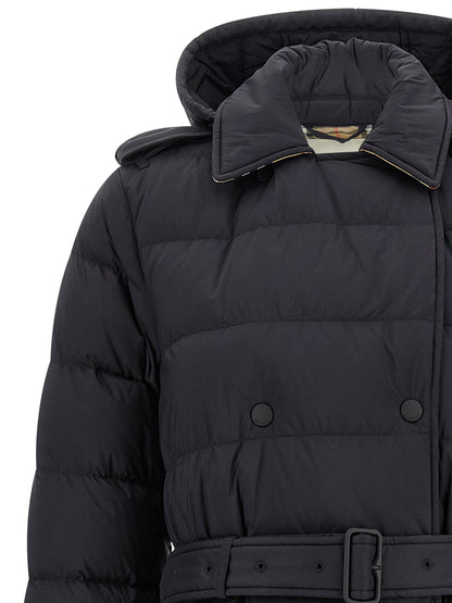 Burberry Manteau Noir en Polyamide - Isolation Thermique Efficace