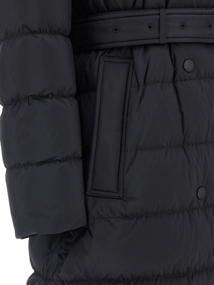 Burberry Manteau Noir en Polyamide - Isolation Thermique Efficace