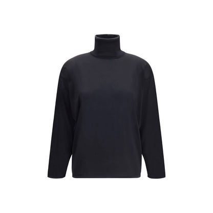 Gucci Jersey De Seda Negra - Acabado Minimalista Puro