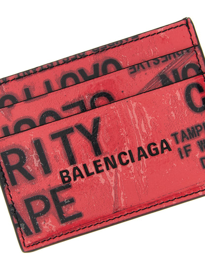 Tarjetero Balenciaga de piel de ternera multicolor