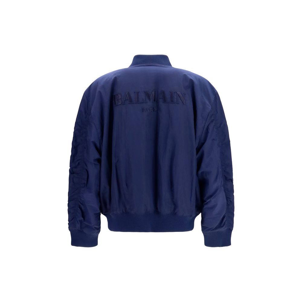 Cazadora bomber Balmain azul de poliamida