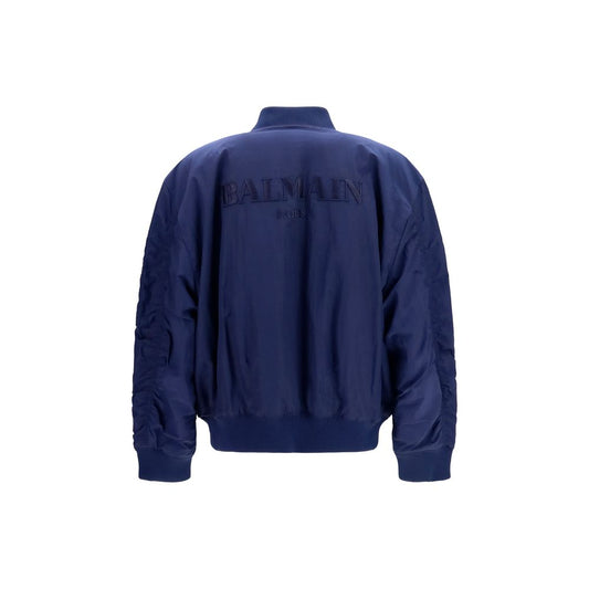 Cazadora bomber Balmain azul de poliamida