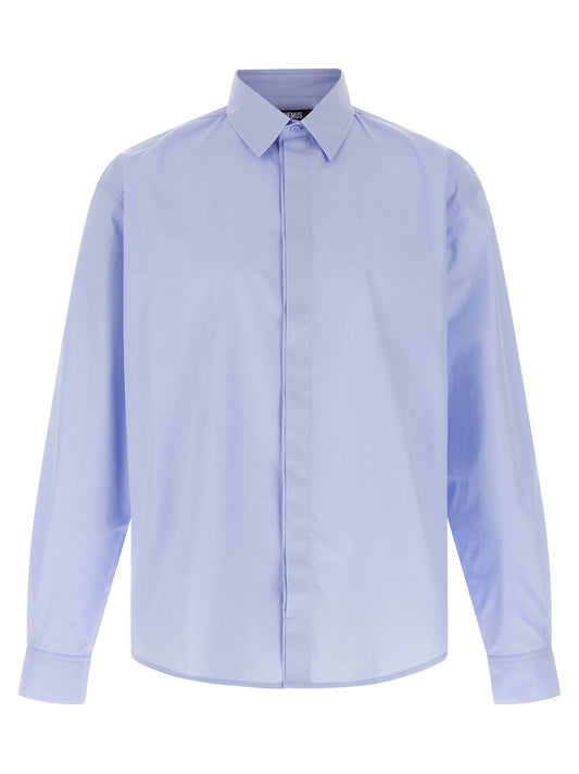 Blusa de algodón azul Jacquemus
