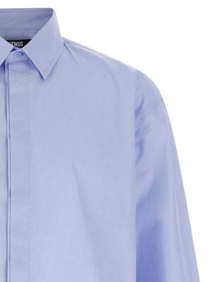 Blusa de algodón azul Jacquemus