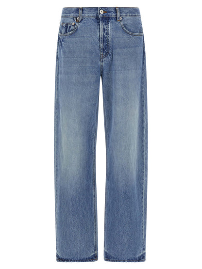 Jean droit Jacquemus en coton bleu