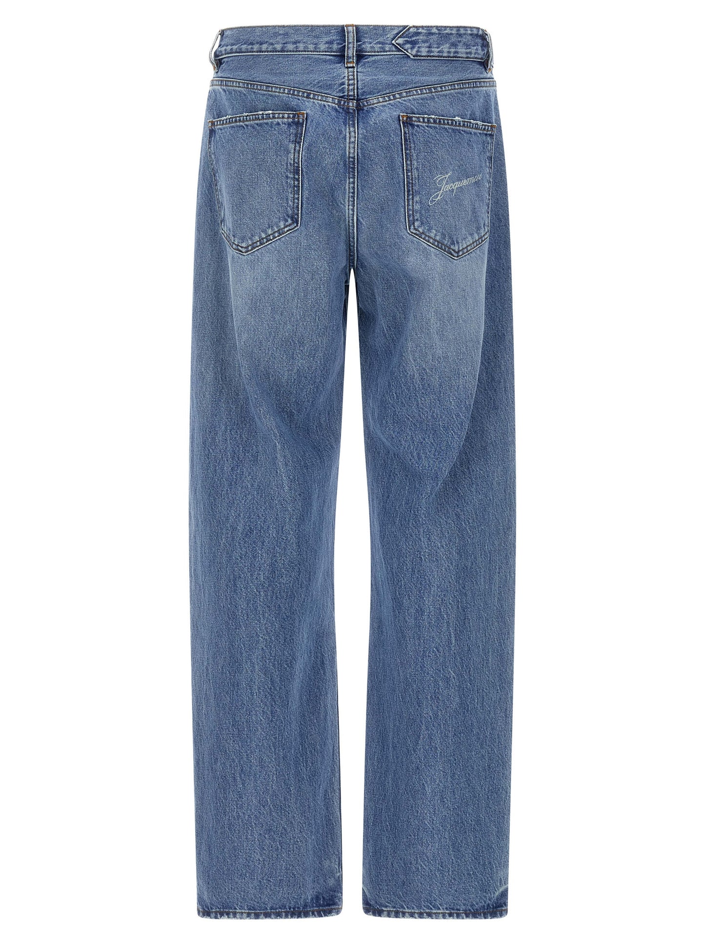 Jean droit Jacquemus en coton bleu