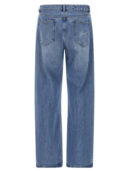 Jean droit Jacquemus en coton bleu