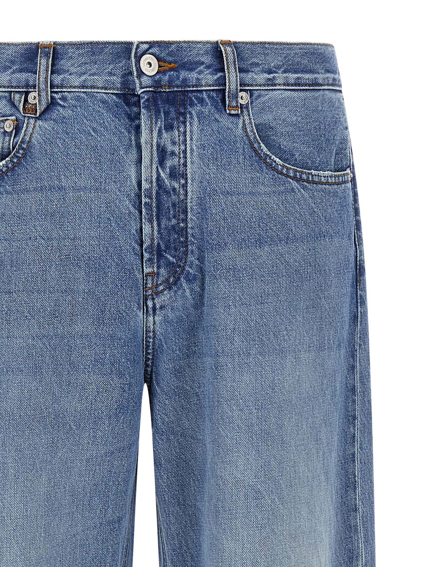 Jean droit Jacquemus en coton bleu