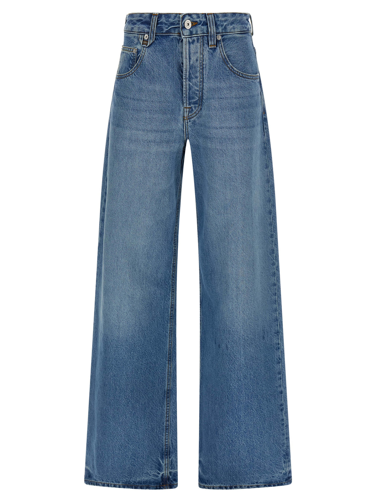 Jean Jacquemus en coton bleu à coupe équilibrée