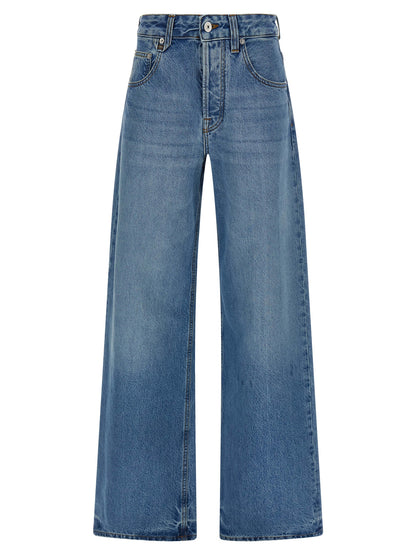 Jean Jacquemus en coton bleu à coupe équilibrée