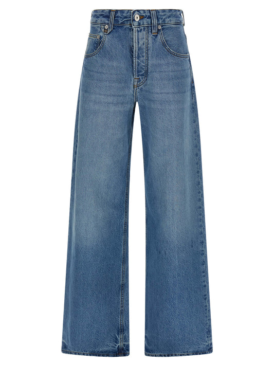 Jean Jacquemus en coton bleu à coupe équilibrée
