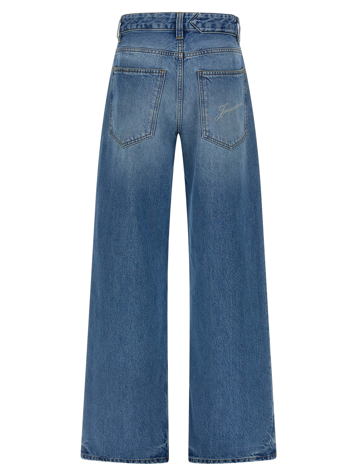 Jean Jacquemus en coton bleu à coupe équilibrée