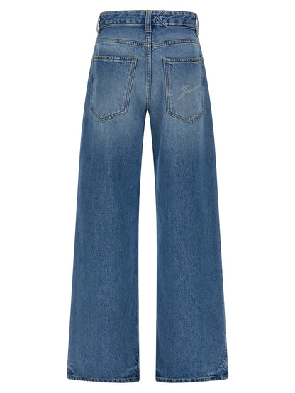 Jean Jacquemus en coton bleu à coupe équilibrée