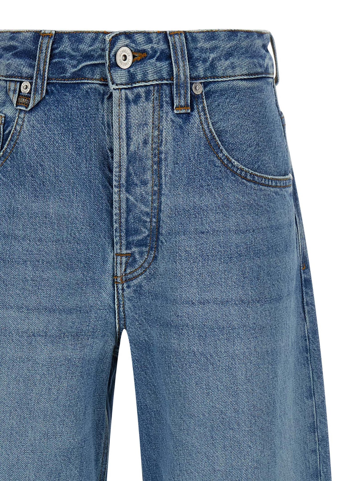 Jean Jacquemus en coton bleu à coupe équilibrée