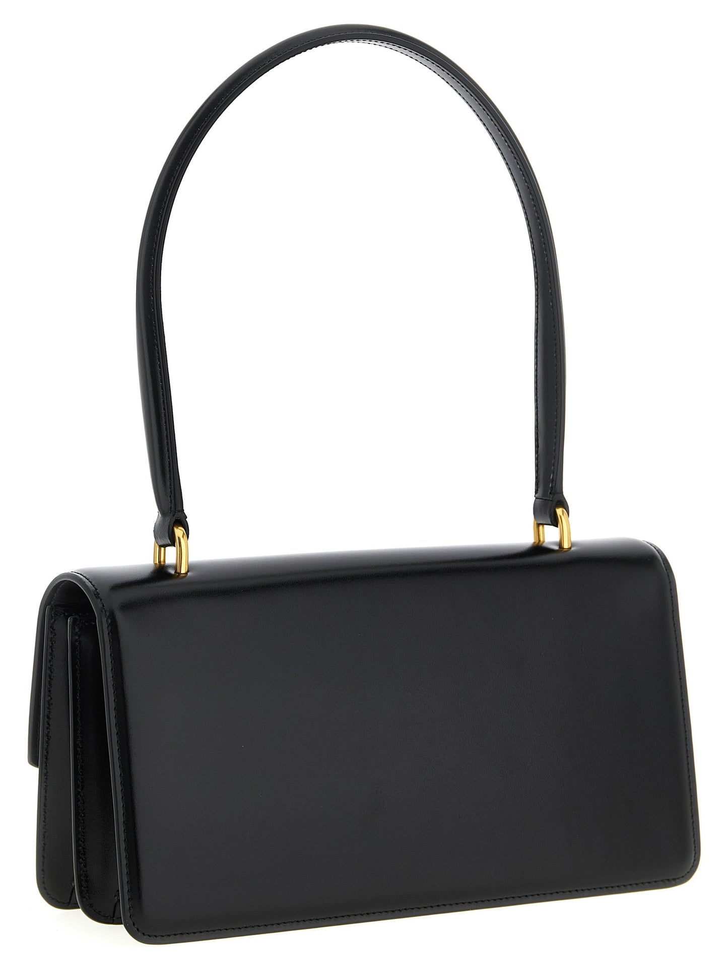 Bolso de hombro Valentino Garavani de piel de becerro negra