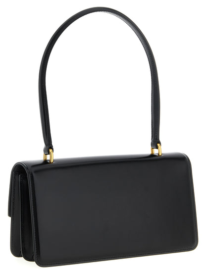 Bolso de hombro Valentino Garavani de piel de becerro negra