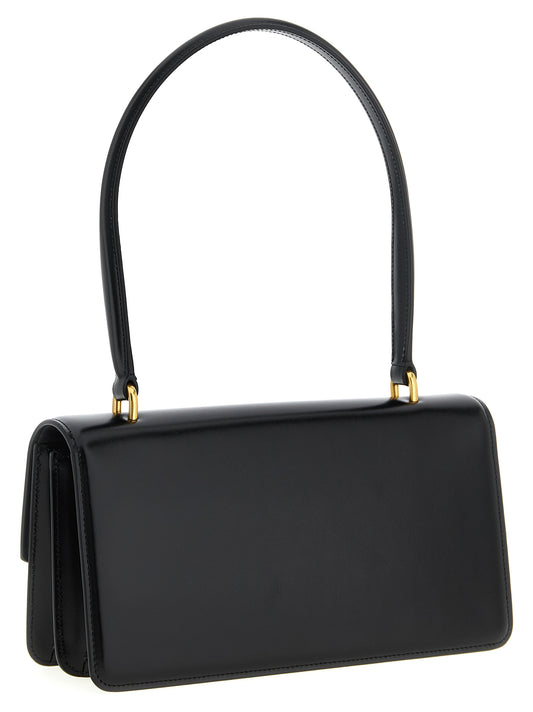 Bolso de hombro Valentino Garavani de piel de becerro negra