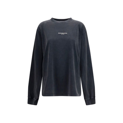 Sudadera de Algodón Negra Alexander Wang