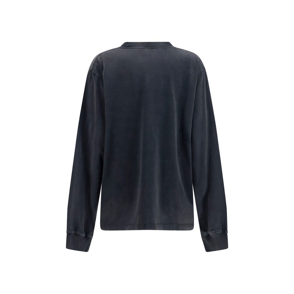 Sudadera de Algodón Negra Alexander Wang