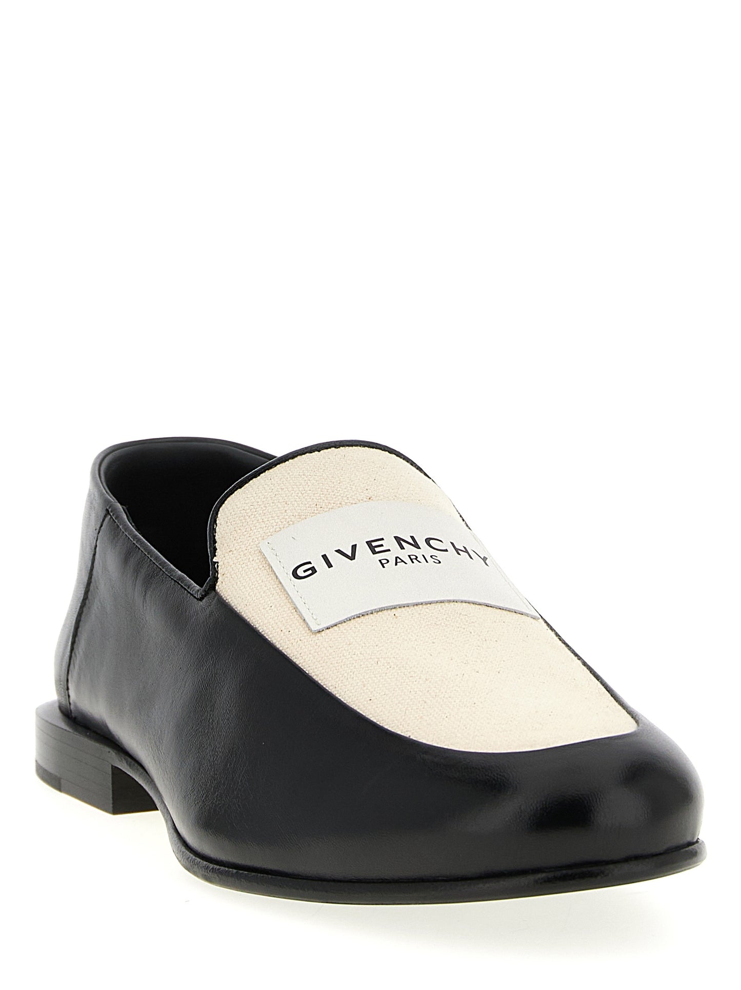 Mocasines sin cordones de cuero de cordero negros de Givenchy