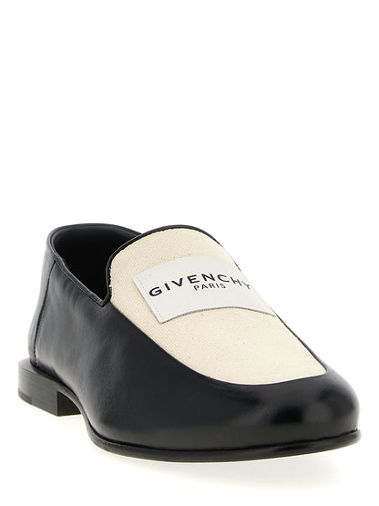 Mocasines sin cordones de cuero de cordero negros de Givenchy