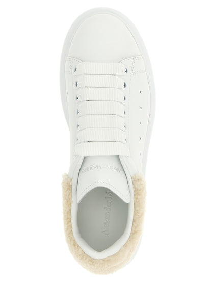 Baskets Alexander McQueen en cuir de veau beige chunky
