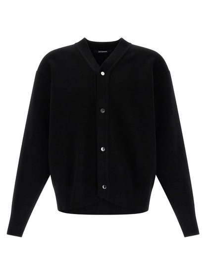 Cárdigan Jacquemus Negro de Lana Merina