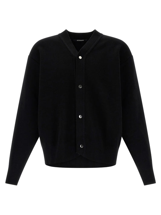 Cárdigan Jacquemus Negro de Lana Merina