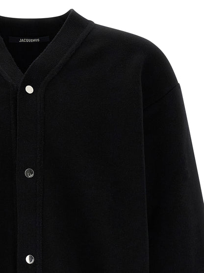 Cárdigan Jacquemus Negro de Lana Merina